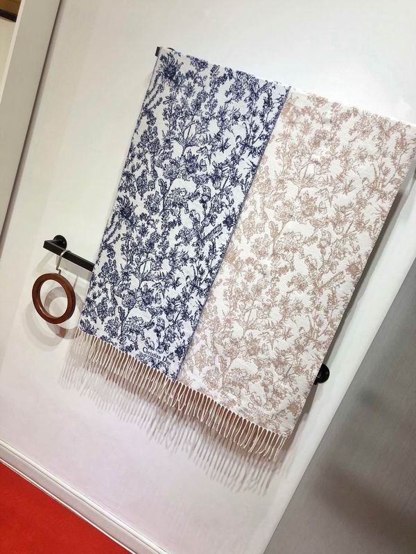 Dior Scarf 48X200cm 59%羊绒41%羊毛 E091131
